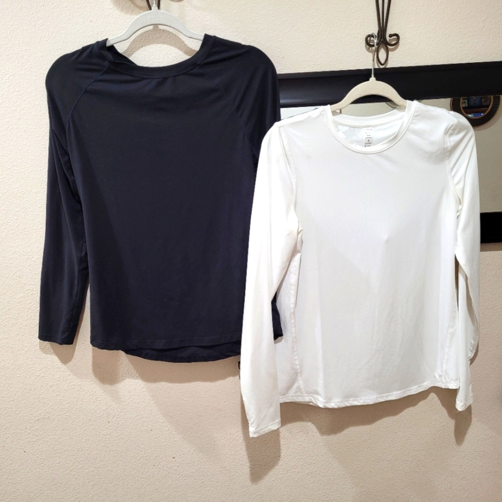 Two Activ8 Long-sleeve Athletic shirts Like New